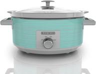 🌊 teal wave 7-quart black+decker sc2007d slow cooker логотип