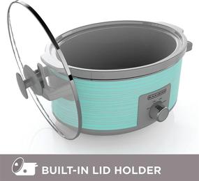 img 2 attached to 🌊 Teal Wave 7-quart BLACK+DECKER SC2007D Slow Cooker