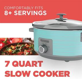 img 3 attached to 🌊 Teal Wave 7-quart BLACK+DECKER SC2007D Slow Cooker