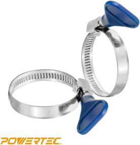 img 3 attached to 🔧 POWERTEC 70247 1.5-inch Stainless Steel Thumb Screw Dust Collector Hose Clamps - Pack of 5