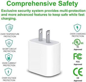 img 2 attached to 🔌 20W быстрая зарядка USB C с технологией передачи питания для iPhone 13 12 Mini 11 Pro Xs Max XR X 8 Plus - Легкая загрузка iPhone