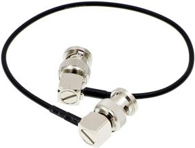 img 2 attached to Uonecn Flexible HD SDI Cable RG179 30cm - Right Angle BNC Male to Right Angle BNC Male 75ohm: Compatible with Blackmagic HyperDeck Shuttle, BMCC BMPC Hyperdeck Cameras