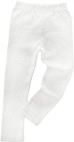 img 4 attached to 👖 KISBINI Unisex Leggings Thermals: Premium Children Girls' Clothing and Leggings