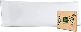 img 4 attached to 👸 Snow White Fin.Life Body Pillow Cover - 21 x 54 Inches - 100% Cotton - 400 Thread Count - Pillowcase with Inner Enveloped Closure & 4 inch Hem - Ideal for Adults & Pregnant Women
