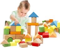 lewo wooden construction building stacking: enhance problem-solving skills and creativity with this educational toy set logo