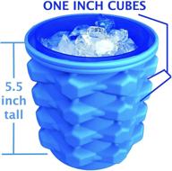 🧊 the ultimate ice cube maker: silicone bucket with lid for small nugget ice chips – perfect for soft drinks, cocktails, and more! logo