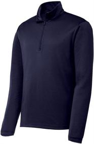 img 2 attached to DRIEQUIP Moisture Wicking 4 Zip Pullover XS Black Men's Clothing and Active