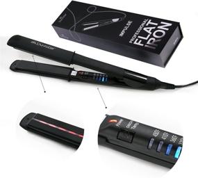 img 4 attached to 🔥 Duvolle Impulse Professional Ceramic Tourmaline Far-Infrared Ionic Hair Straightener: Extra-Long 110mm Styling Plates