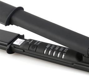 img 1 attached to 🔥 Duvolle Impulse Professional Ceramic Tourmaline Far-Infrared Ionic Hair Straightener: Extra-Long 110mm Styling Plates