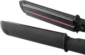 img 2 attached to 🔥 Duvolle Impulse Professional Ceramic Tourmaline Far-Infrared Ionic Hair Straightener: Extra-Long 110mm Styling Plates