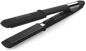 img 3 attached to 🔥 Duvolle Impulse Professional Ceramic Tourmaline Far-Infrared Ionic Hair Straightener: Extra-Long 110mm Styling Plates