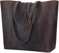 s zone vintage genuine leather women's handbags & wallets: stylish and detachable totes logo