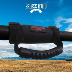 img 4 attached to 🏍️ Enhance Safety and Control with Badass Moto ATV & UTV Roll Bar Grab Handle 2 Pack