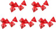 🎲 enhance gaming excitement with 25-piece clear transparent cone d4 dice set логотип