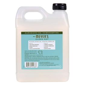 img 2 attached to 🌿 Meyer's Clean Day Basil Liquid Hand Soap Refill - Biodegradable Hand Wash with Essential Oils, 33 oz, Cruelty-Free