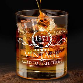 img 3 attached to 🎉 AOZITA 50th Birthday Gifts for Men - Birthday Decorations, Party Supplies - Anniversary Gift Ideas for Him, Dad, Husband, Friends - 11oz Whiskey Glass - Perfect for 50th Celebrations