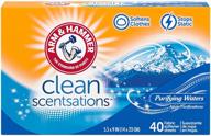 🌊 arm &amp; hammer purifying waters fabric softener sheets - 40 sheets logo