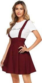 img 2 attached to 👗 SheIn Women's Pinafore Suspender Overall: Trendy Clothing and Versatile Jumpsuits, Rompers & Overalls