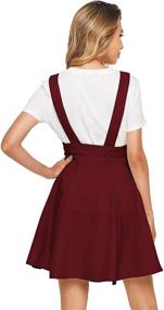 img 3 attached to 👗 SheIn Women's Pinafore Suspender Overall: Trendy Clothing and Versatile Jumpsuits, Rompers & Overalls