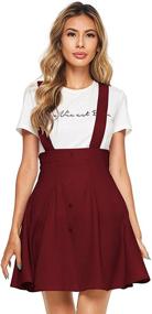 img 4 attached to 👗 SheIn Women's Pinafore Suspender Overall: Trendy Clothing and Versatile Jumpsuits, Rompers & Overalls