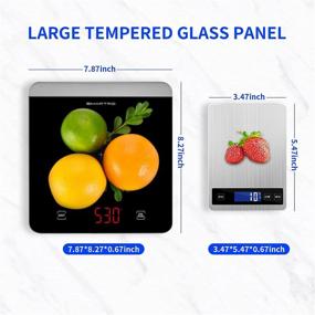 img 3 attached to 🔢 SMARTRO Food Scale: High Accuracy Digital Kitchen Scale for Precise Cooking and Baking, Grams and Ounces, Sleek Tempered Glass Design