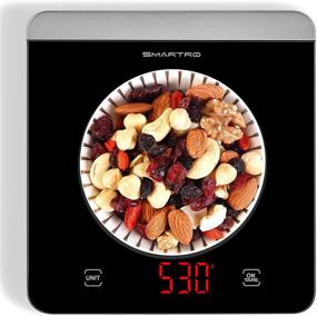 img 4 attached to 🔢 SMARTRO Food Scale: High Accuracy Digital Kitchen Scale for Precise Cooking and Baking, Grams and Ounces, Sleek Tempered Glass Design