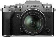 📸 fujifilm x-t4 mirrorless camera kit with xf18-55mm lens - silver logo