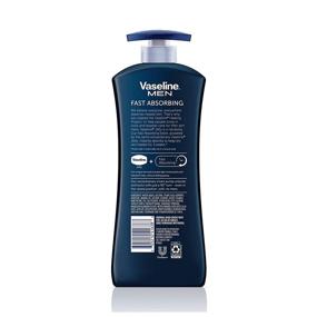 img 2 attached to Вазелиновый лосьон для рук и тела Vaseline Men Healing Moisture: Быстрое впитывание, увлажнение сухой кожи за 15 секунд, 20,3 унций – набор из 3 штук.