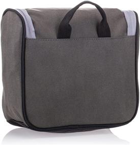 img 3 attached to 💼 Lewis N. Clark Brushed Twill Hanging Toiletry Kit Bag: Organize Travel Accessories, Shampoo, Cosmetics & Personal Items Effortlessly!