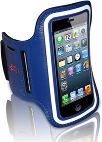 img 3 attached to 🏃 Optimal Fit iPhone 5 Armband: Perfect for Running, Cycling, Gym Workouts & More. Adjustable Arm Band for iPhone 5, 5S, 5C, SE & iPod Touch (7th Gen) by Apple.