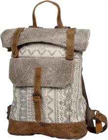 img 4 attached to 🎒 Stylish and Sustainable: Myra Bag Leather Upcycled Backpack