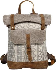 img 1 attached to 🎒 Stylish and Sustainable: Myra Bag Leather Upcycled Backpack