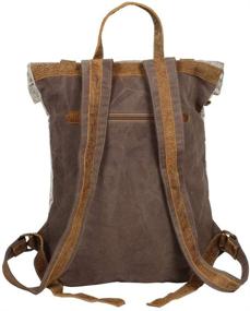 img 2 attached to 🎒 Stylish and Sustainable: Myra Bag Leather Upcycled Backpack