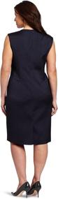 img 1 attached to Anne Klein Plus Size Herringbone Dress for Women