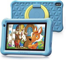 img 4 attached to 💙 Arknikko SophPad X11 7-inch Kids Tablet - Android 10, Quad-Core, 2GB RAM, 32GB Storage, Kidoz Pre-Installed & Parent Control, IPS HD Display, WiFi, Dual Cameras, Kid-Proof Case (Light Blue)