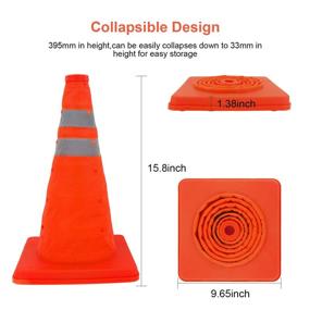 img 3 attached to Traffic Collapses Waterproof Construction Reflective: Enhanced Safety with Water Resistance