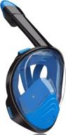 🤿 qingsong full face snorkel mask with detachable camera mount - panoramic 180 degree view, anti-fog & leak-proof snorkel set for adults & kids logo