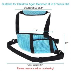 img 3 attached to 🤕 Kids' Arm Sling with Waist Strap - Padded Medical Child Arm Support Sling for Broken Elbow, Wrist, Arm, Shoulder Injury, Rotator Cuff - Left/Right Arm Immobilizer