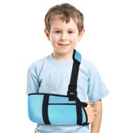 🤕 kids' arm sling with waist strap - padded medical child arm support sling for broken elbow, wrist, arm, shoulder injury, rotator cuff - left/right arm immobilizer логотип