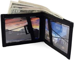 img 1 attached to Flowfold Blocking Vanguard Pocket Bifold Men's Wallet: Card Cases & Money Organizers- Enhanced SEO