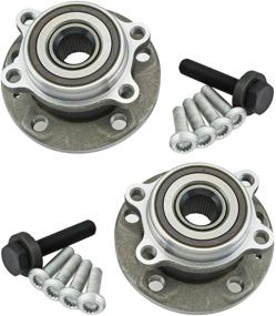 img 3 attached to 2005-2015 Volkswagen VW Jetta & Passat Front Wheel Hub Bearing Assembly - Premium Quality (Pair with Bolts)