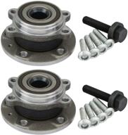 2005-2015 volkswagen vw jetta & passat front wheel hub bearing assembly - premium quality (pair with bolts) logo