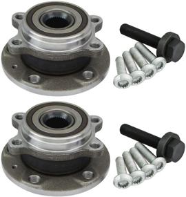 img 4 attached to 2005-2015 Volkswagen VW Jetta & Passat Front Wheel Hub Bearing Assembly - Premium Quality (Pair with Bolts)