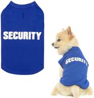 bingpet security dog shirt: stylish summer clothes 🐶 for pet puppy t-shirts, ideal doggy costumes, cat clothing vest logo