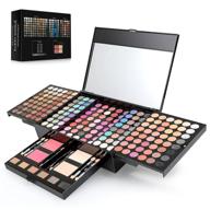 💄 complete 194-color cosmetic makeup palette kit: eyeshadows, blush, concealer, eyebrow powder – all-in-one pigment pallet set with mirror and applicators logo