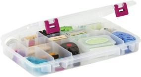 img 1 attached to 🧰 Large Pro-Latch Utility Organizer with Adjustable Compartments (3-28) by Creative Options 2-3750-77