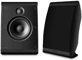 img 4 attached to 🔊 Polk Audio OWM3 Wall and Bookshelf Speakers - The Ultimate Versatile Loudspeaker with High-Performance and Paintable Grilles (Pair, Black)