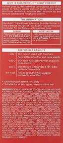 img 2 attached to 💦 Revive Your Skin with L'Oréal Paris Skincare Revitalift Triple Power Intensive Skin Revitalizer: Face Moisturizer + Serum with Vitamin C and Pro-Xylane for Fine Lines and Wrinkles, 1.6 fl. oz.