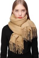 pashmina shawls for women - cashmere thicker scarves: perfect women's accessory in scarves & wraps logo