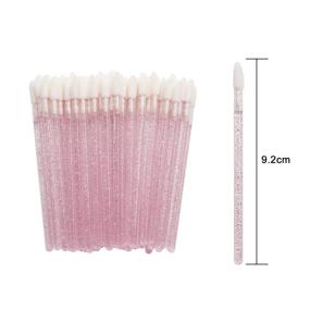 img 1 attached to 💖 Glitter Disposable Makeup Applicators: 102 Pcs Pink Lash Shampoo Brushes, Mascara Wands, Lip Wands – Disposable & Convenient